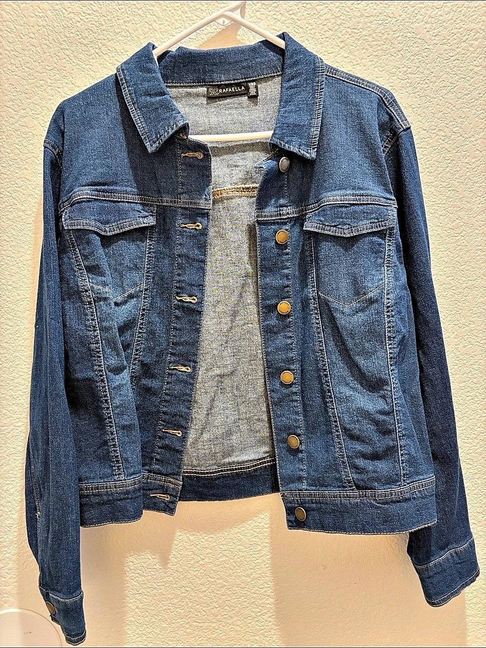 Rafaella Women's Denim Jacket Size Large Blue